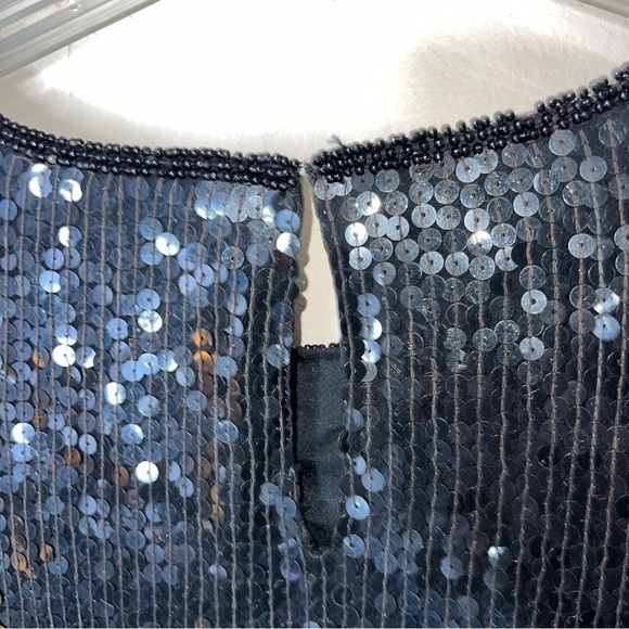 Vintage Stenay 100% Silk Floral Sequined Evening Top Blouse Size 2X NWT - Picture 11 of 15